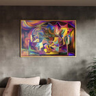 Quadro Decorativo Tela Canvas Abstrato Persona Com Moldura E