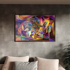 Quadro Decorativo Tela Canvas Abstrato Persona Com Moldura E