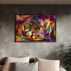 Quadro Decorativo Tela Canvas Abstrato Persona Com Moldura Pr