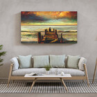 Quadro Decorativo Tela Canvas Abstrato Reflexao - 100x70 Cm