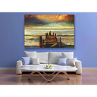 Quadro Decorativo Tela Canvas Abstrato Reflexao - 150x100 Cm