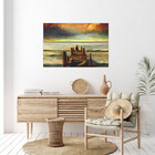 Quadro Decorativo Tela Canvas Abstrato Reflexao - 200x100 Cm