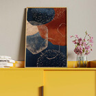 Quadro Decorativo Tela Canvas Abstrato Requiem Com Moldura Do