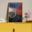 Quadro Decorativo Tela Canvas Abstrato Requiem Com Moldura E