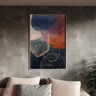 Quadro Decorativo Tela Canvas Abstrato Requiem Com Moldura E