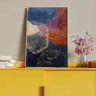 Quadro Decorativo Tela Canvas Abstrato Requiem Com Moldura E