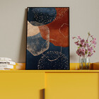 Quadro Decorativo Tela Canvas Abstrato Requiem Com Moldura Pr