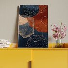 Quadro Decorativo Tela Canvas Abstrato Requiem Com Moldura Pr