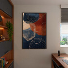 Quadro Decorativo Tela Canvas Abstrato Requiem Com Moldura Pr