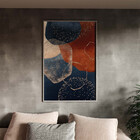 Quadro Decorativo Tela Canvas Abstrato Requiem Com Moldura Pr