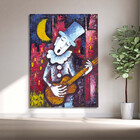 Quadro Decorativo Tela Canvas Abstrato Violeiro - 120x80 Cm