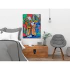 Quadro Decorativo Tela Canvas Abstrato Violeiro - 180x120 Cm