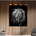 Quadro Decorativo Tela Canvas Animais Amigo Urso Com Moldura