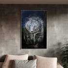 Quadro Decorativo Tela Canvas Animais Amigo Urso Com Moldura