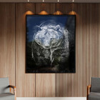 Quadro Decorativo Tela Canvas Animais Amigo Urso Com Moldura