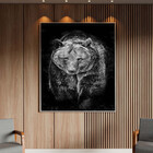 Quadro Decorativo Tela Canvas Animais Amigo Urso Com Moldura