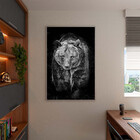 Quadro Decorativo Tela Canvas Animais Amigo Urso Com Moldura