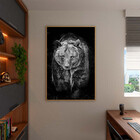 Quadro Decorativo Tela Canvas Animais Amigo Urso Com Moldura