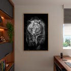 Quadro Decorativo Tela Canvas Animais Amigo Urso Com Moldura
