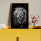 Quadro Decorativo Tela Canvas Animais Amigo Urso Com Moldura