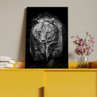 Quadro Decorativo Tela Canvas Animais Amigo Urso Com Moldura