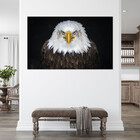 Quadro Decorativo Tela Canvas Animais Bald Eagle - 90x60 Cm