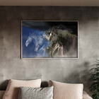 Quadro Decorativo Tela Canvas Animais Cavalos Friesian Com Mo