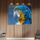 Quadro Decorativo Tela Canvas Animas Arara Com Moldura E Vidr