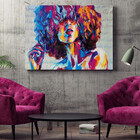 Quadro Decorativo Tela Canvas Conceito Afropop - 100x70 Cm