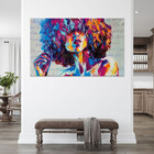 Quadro Decorativo Tela Canvas Conceito Afropop - 180x100 Cm