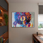 Quadro Decorativo Tela Canvas Conceito Afropop Com Moldura E
