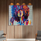 Quadro Decorativo Tela Canvas Conceito Afropop Com Moldura Pr