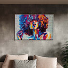 Quadro Decorativo Tela Canvas Conceito Afropop Com Moldura Pr