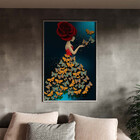 Quadro Decorativo Tela Canvas Conceito Butterfly Mistress Com