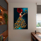 Quadro Decorativo Tela Canvas Conceito Butterfly Mistress Com