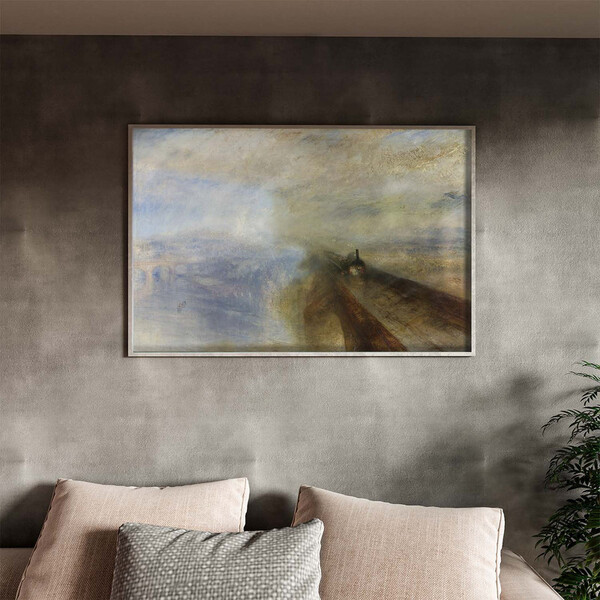 Quadro Decorativo Tela Canvas Conceito Chuva, Vapor E Velocid