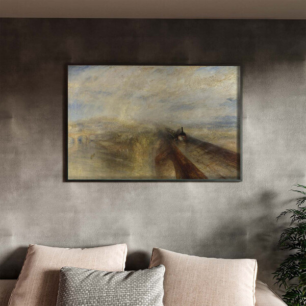 Quadro Decorativo Tela Canvas Conceito Chuva, Vapor E Velocid