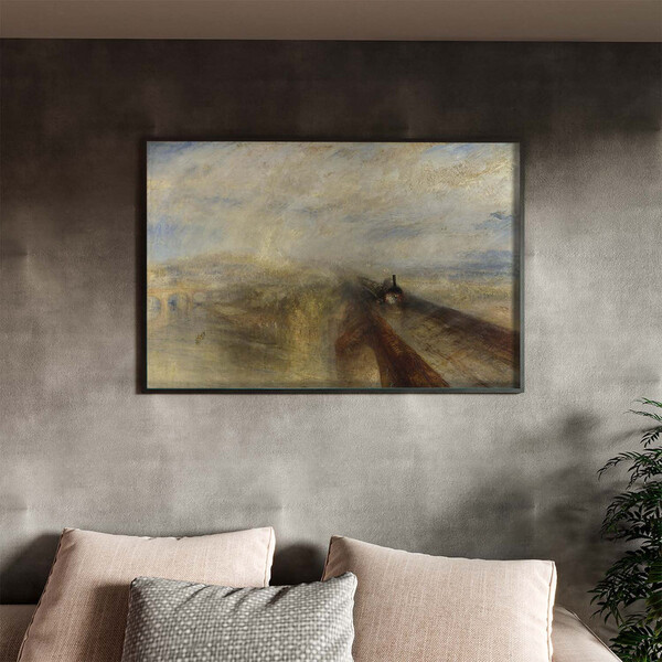 Quadro Decorativo Tela Canvas Conceito Chuva, Vapor E Velocid