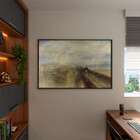 Quadro Decorativo Tela Canvas Conceito Chuva, Vapor E Velocid