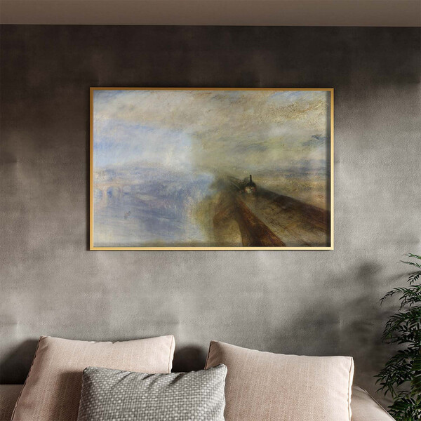 Quadro Decorativo Tela Canvas Conceito Chuva, Vapor E Velocid