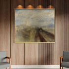 Quadro Decorativo Tela Canvas Conceito Chuva, Vapor E Velocid