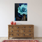 Quadro Decorativo Tela Canvas Conceito Color Paint Woman Blue