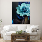 Quadro Decorativo Tela Canvas Conceito Color Paint Woman Blue