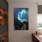 Quadro Decorativo Tela Canvas Conceito Color Paint Woman Blue