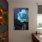 Quadro Decorativo Tela Canvas Conceito Color Paint Woman Blue