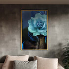 Quadro Decorativo Tela Canvas Conceito Color Paint Woman Blue