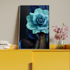 Quadro Decorativo Tela Canvas Conceito Color Paint Woman Blue