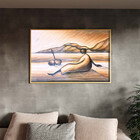 Quadro Decorativo Tela Canvas Conceito Descanso Com Moldura E