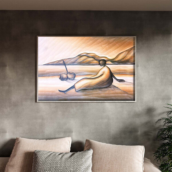 Quadro Decorativo Tela Canvas Conceito Descanso Com Moldura E