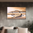 Quadro Decorativo Tela Canvas Conceito Descanso Com Moldura P